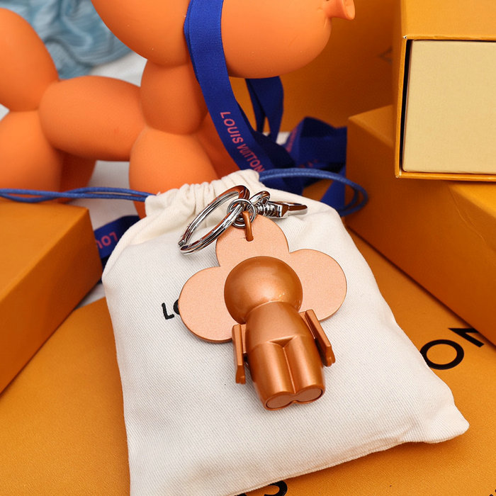 Louis Vuitton Bag Charm and Key Holder Orange M00484