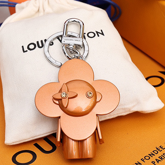 Louis Vuitton Bag Charm and Key Holder Orange M00484