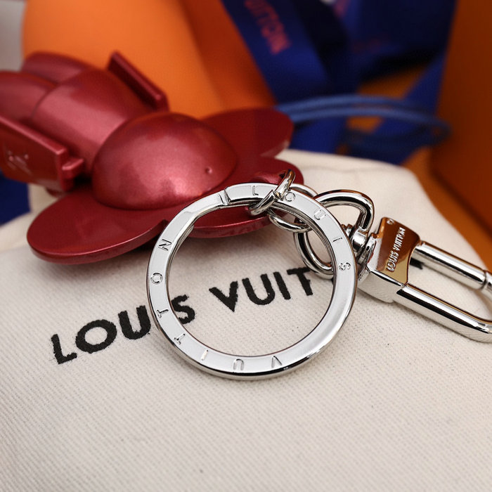 Louis Vuitton Bag Charm and Key Holder Pink M00484
