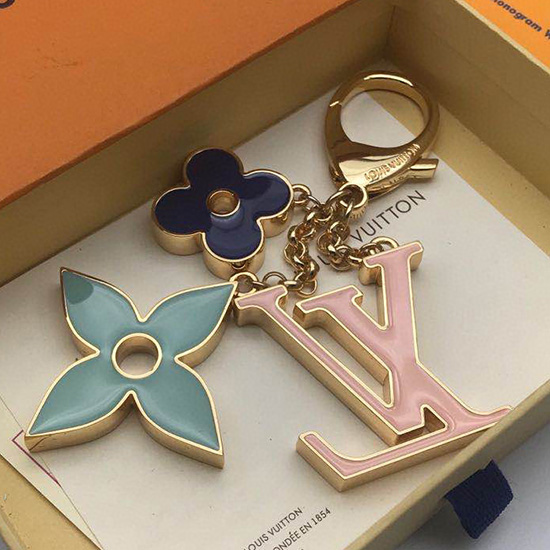 Louis Vuitton Bag Charm and Key Holder Pink M67119