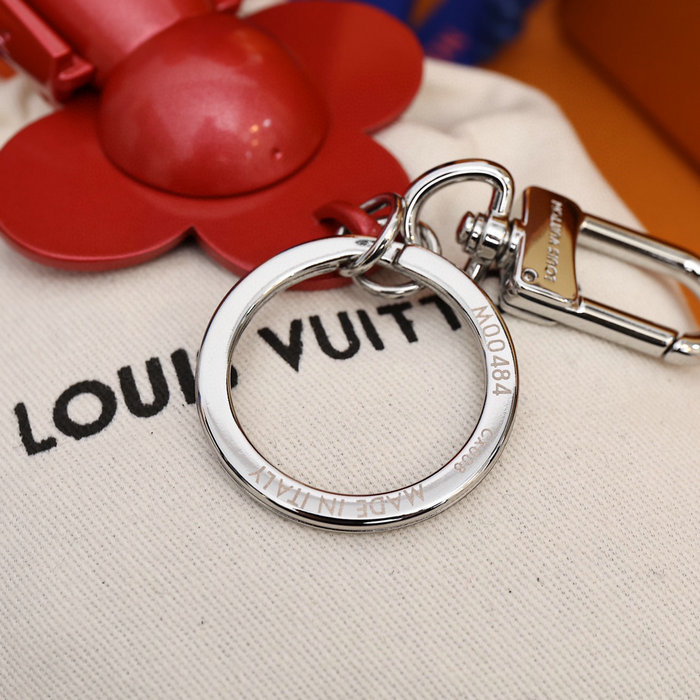 Louis Vuitton Bag Charm and Key Holder Red M00484