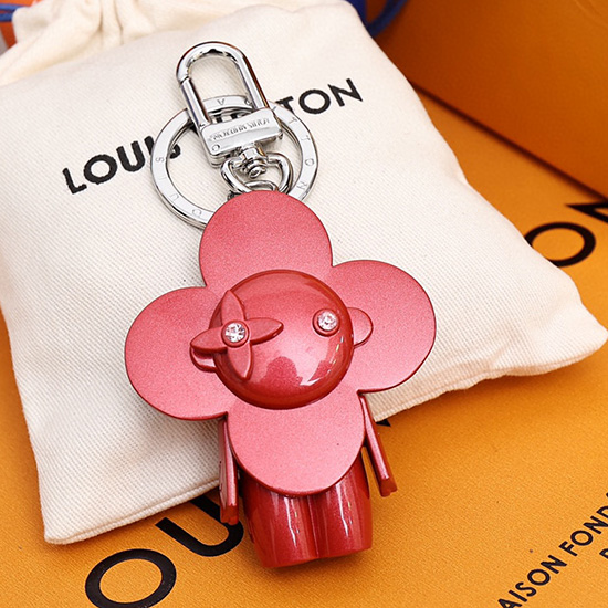 Louis Vuitton Bag Charm and Key Holder Red M00484