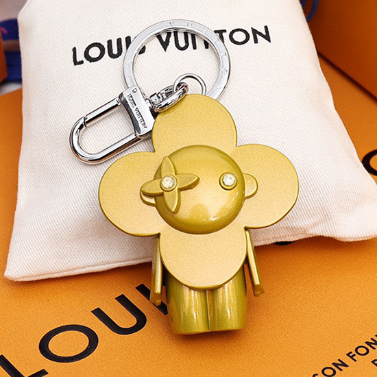 Louis Vuitton Bag Charm and Key Holder Yellow M00484