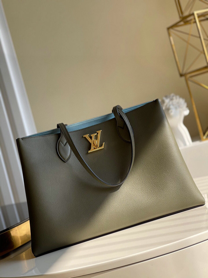 Louis Vuitton Lockme Shopper Green M57346