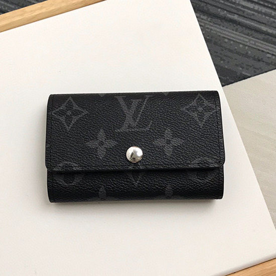 Louis Vuitton Monogram Eclipse 6 Key Holder M62630