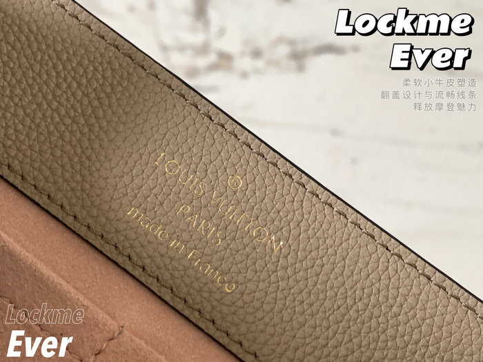 Louis Vuitton Soft Calfskin Lockme Ever Grey M52787