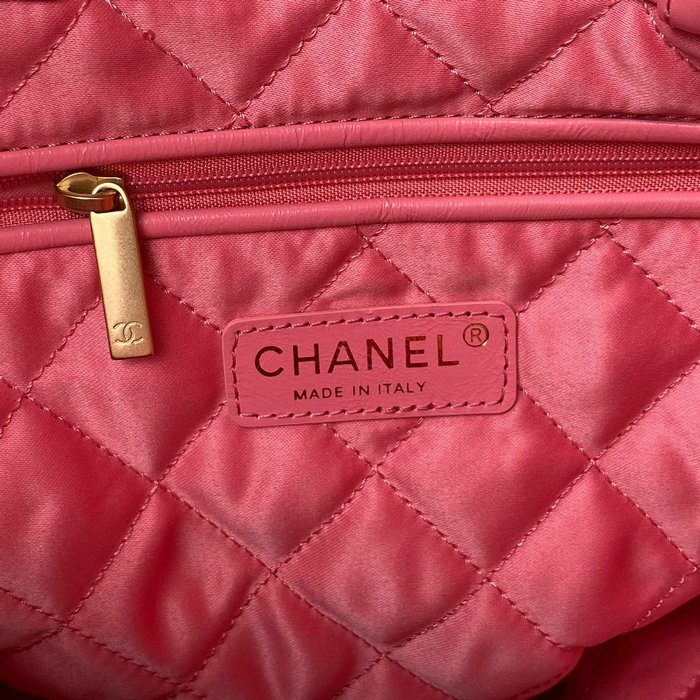 Chanel Calfskin Shopping Tote Rose AS3133