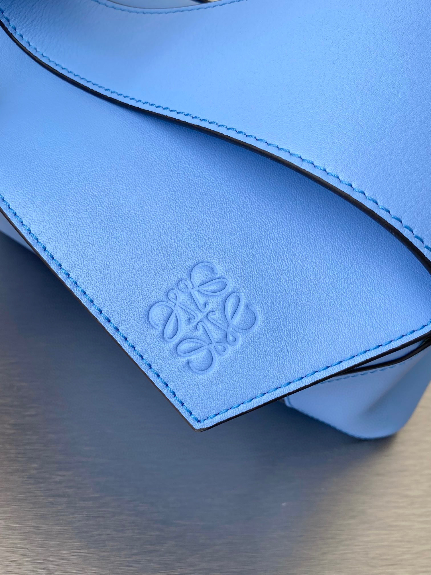 Loewe Puzzle Hobo Shoulder Bag Blue L51067
