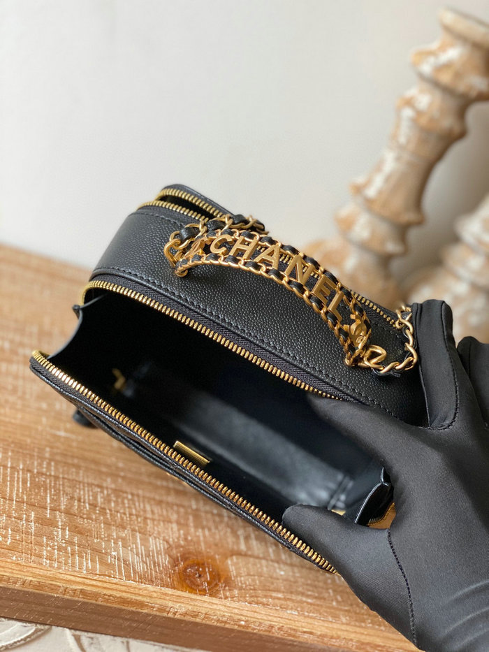 Chanel Vanity Case Bag Black AP3222