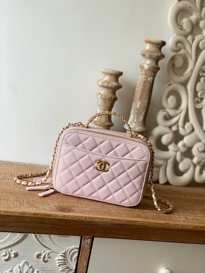Chanel Vanity Case Bag Pink AP3222
