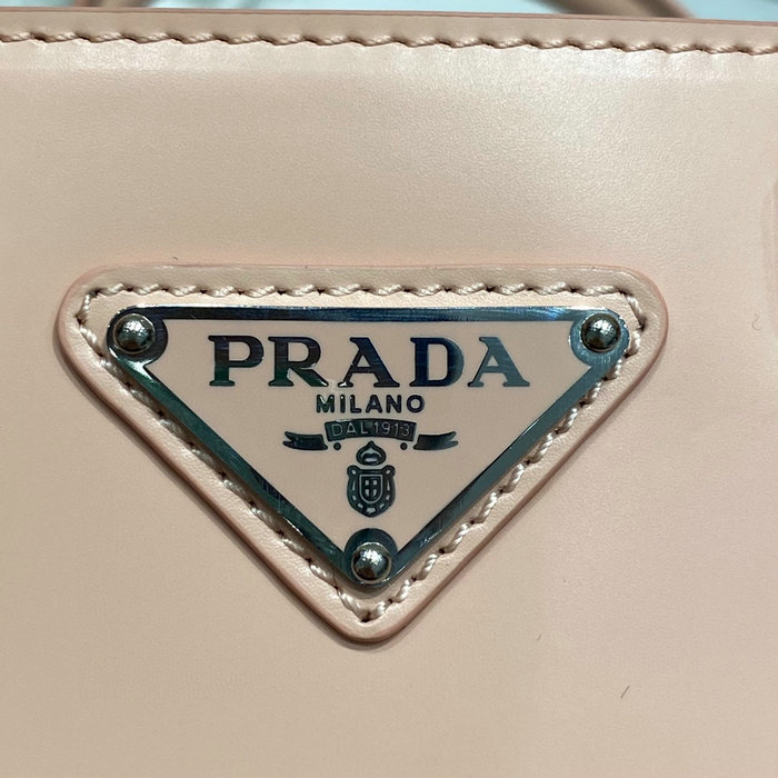 Prada Small brushed leather tote Nude 1BA331
