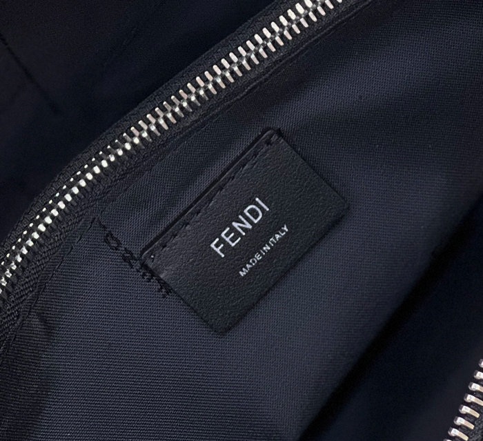 Fendi By The Way Medium Leather Boston Bag Black F8286