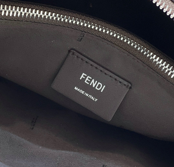 Fendi By The Way Medium Leather Boston Bag Coffee F1150