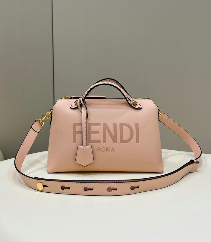 Fendi By The Way Medium Leather Boston Bag Pink F8286