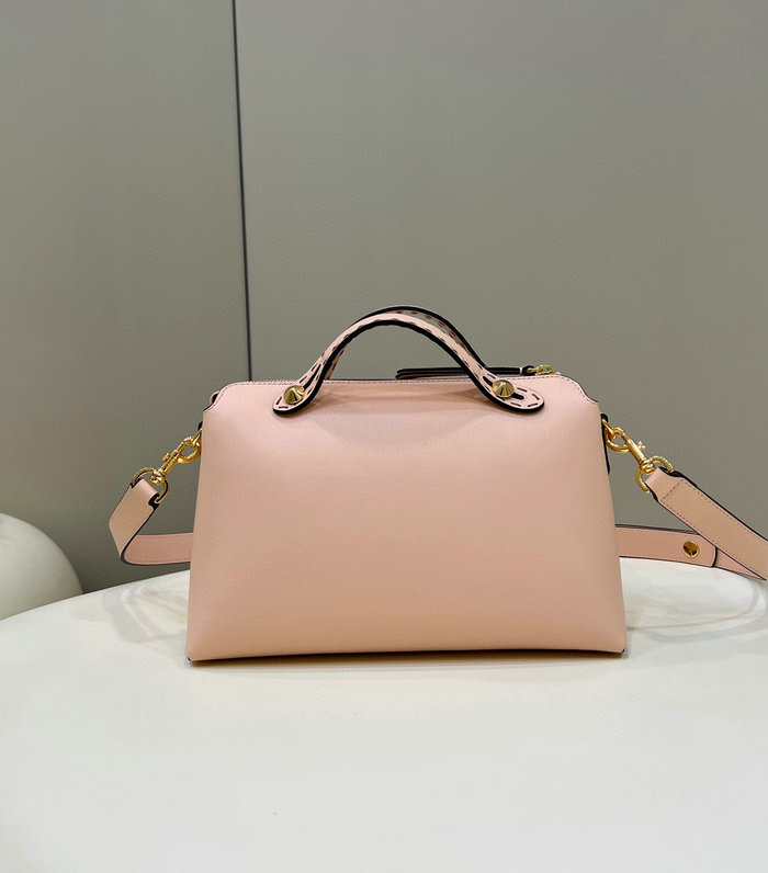 Fendi By The Way Medium Leather Boston Bag Pink F8286