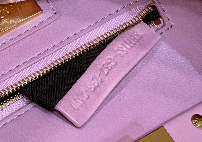 Fendi Nappa Leather Mini Peekaboo Bag Pink F8383