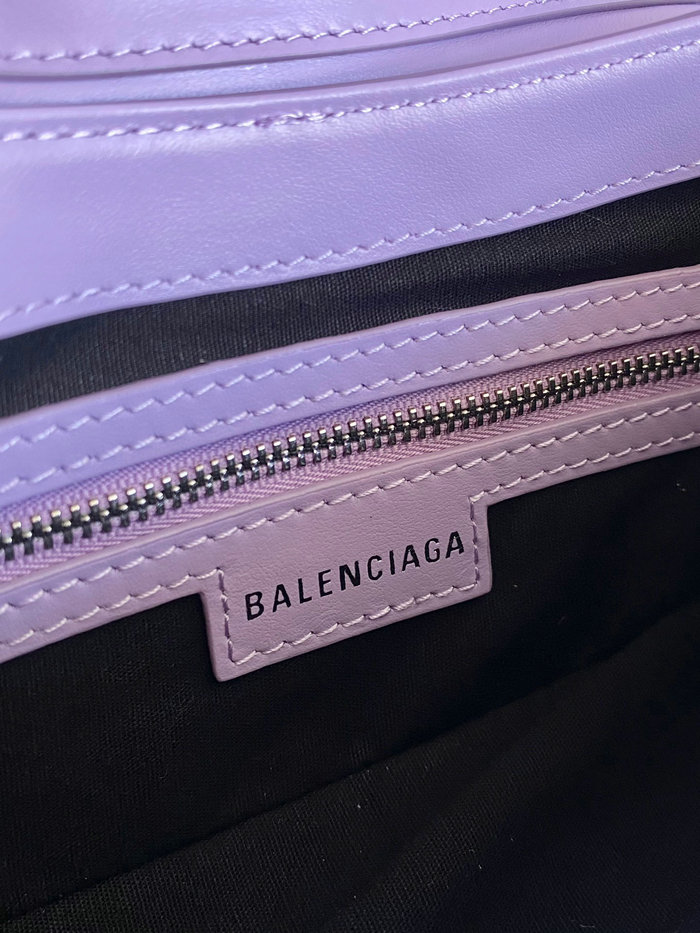 Balenciaga Lindsay Small Leather Shoulder Bag Purple B701141