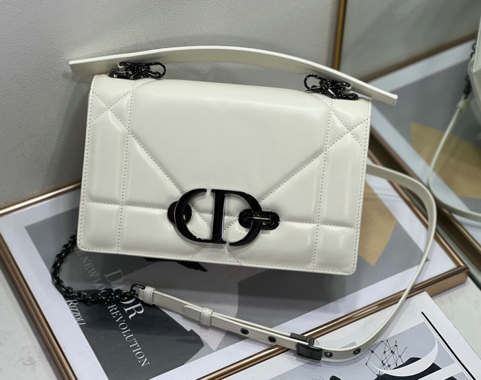 Dior 30 Montaigne Chain Bag with Handle White M9215