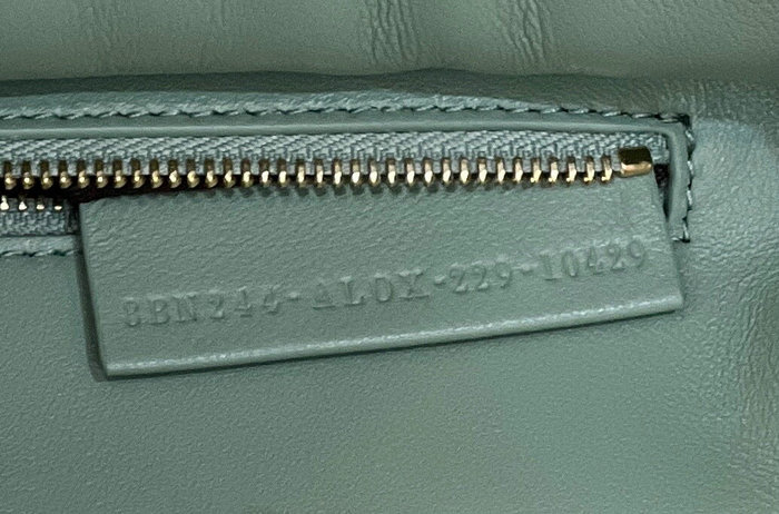 Fendi Braided Leather Mini Peekaboo Bag Green F80109