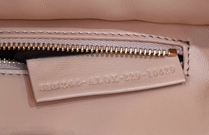 Fendi Braided Leather Mini Peekaboo Bag Pink F80109