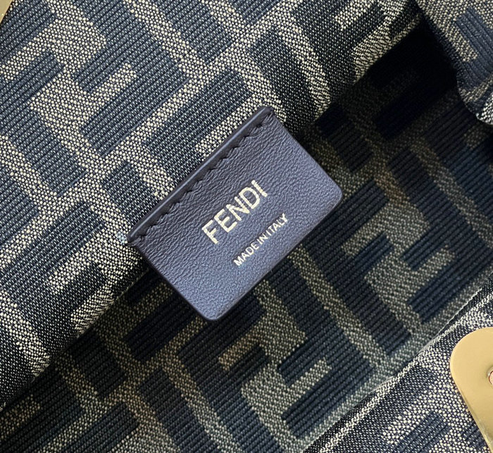 Fendi First small leather bag Black F80018