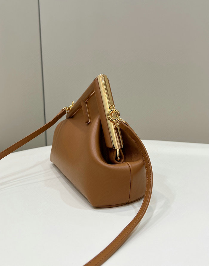 Fendi First small leather bag Brown F80018