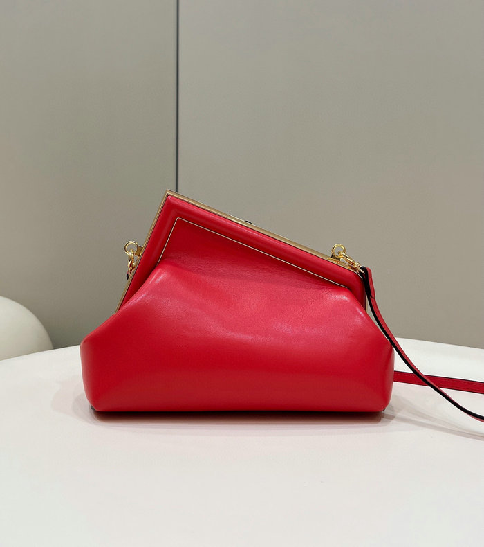 Fendi First small leather bag Red F80018