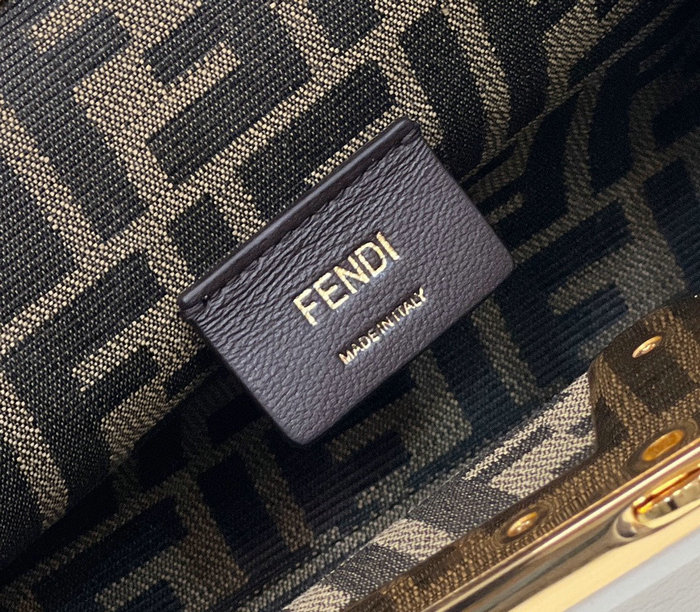 Fendi First small leather bag White F80018