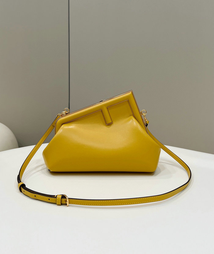 Fendi First small leather bag Yellow F80018