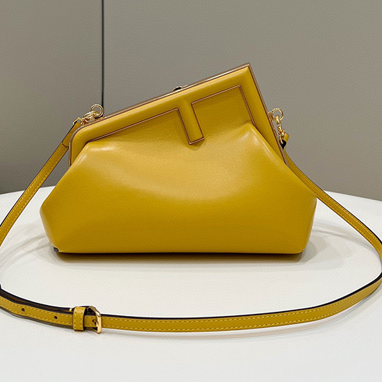 Fendi First small leather bag Yellow F80018