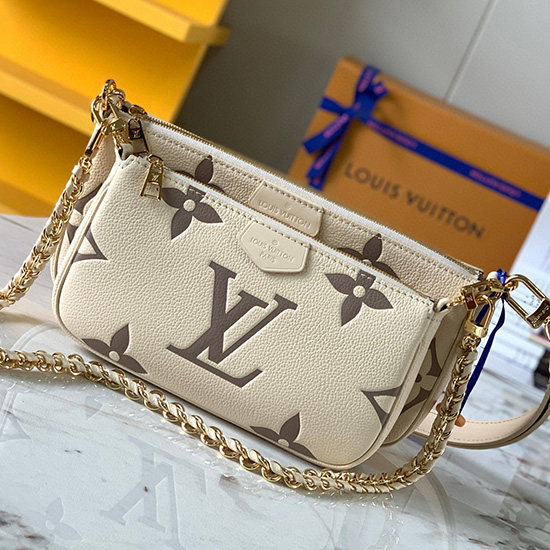 Louis Vuitton Multi Pochette Accessoires Cream M45777