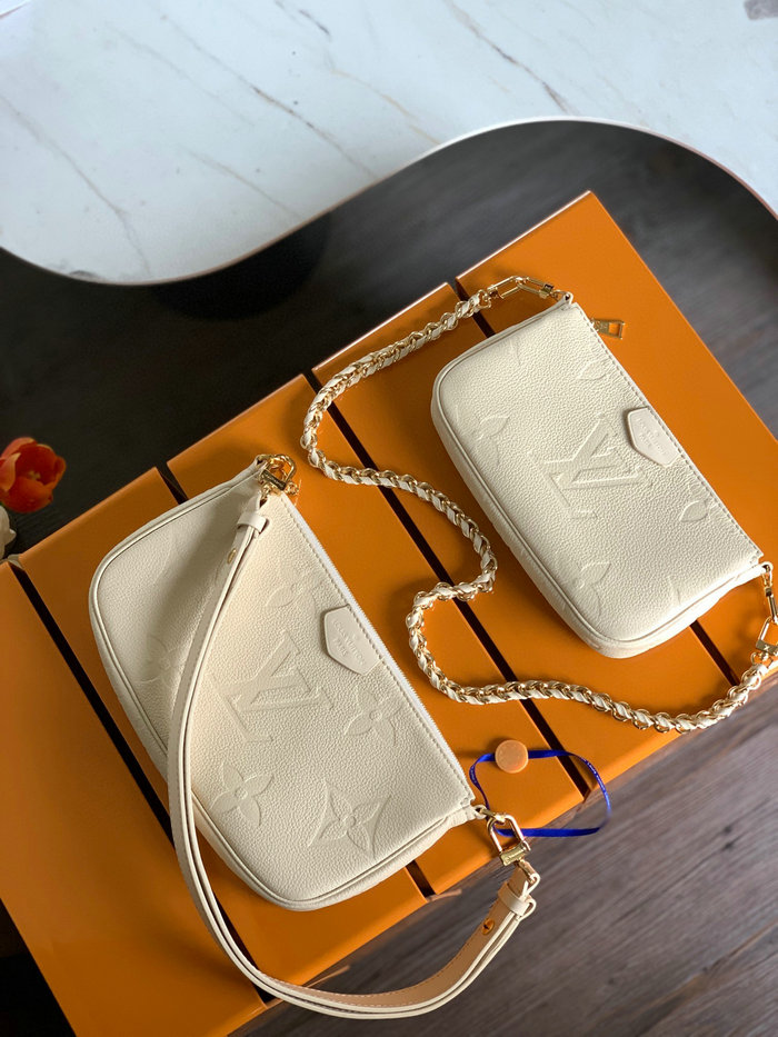 Louis Vuitton Multi Pochette Accessoires Cream M80399