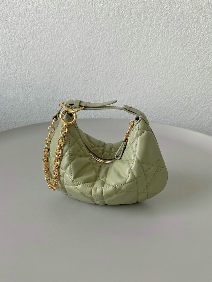 Mini Dior Caro Tulip Bag Green S5139