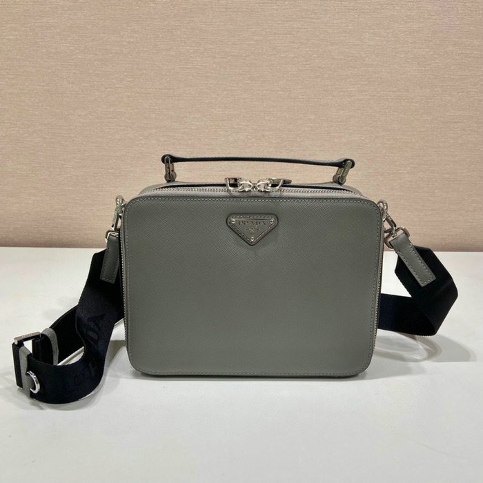 Prada Brique Saffiano leather bag Grey 2VH069