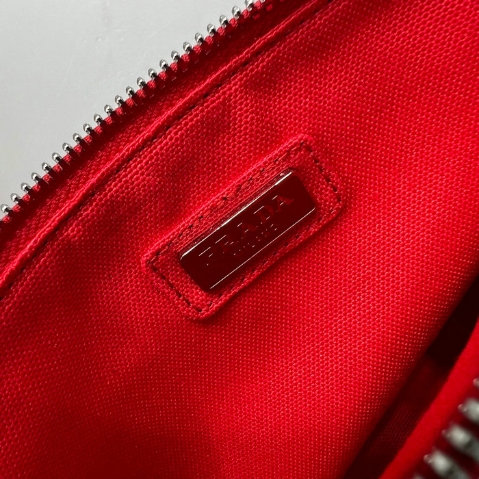 Prada Canvas hobo bag Red 2VY005