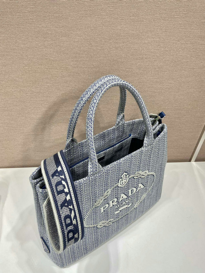 Prada Tote Bag Blue 1BA342