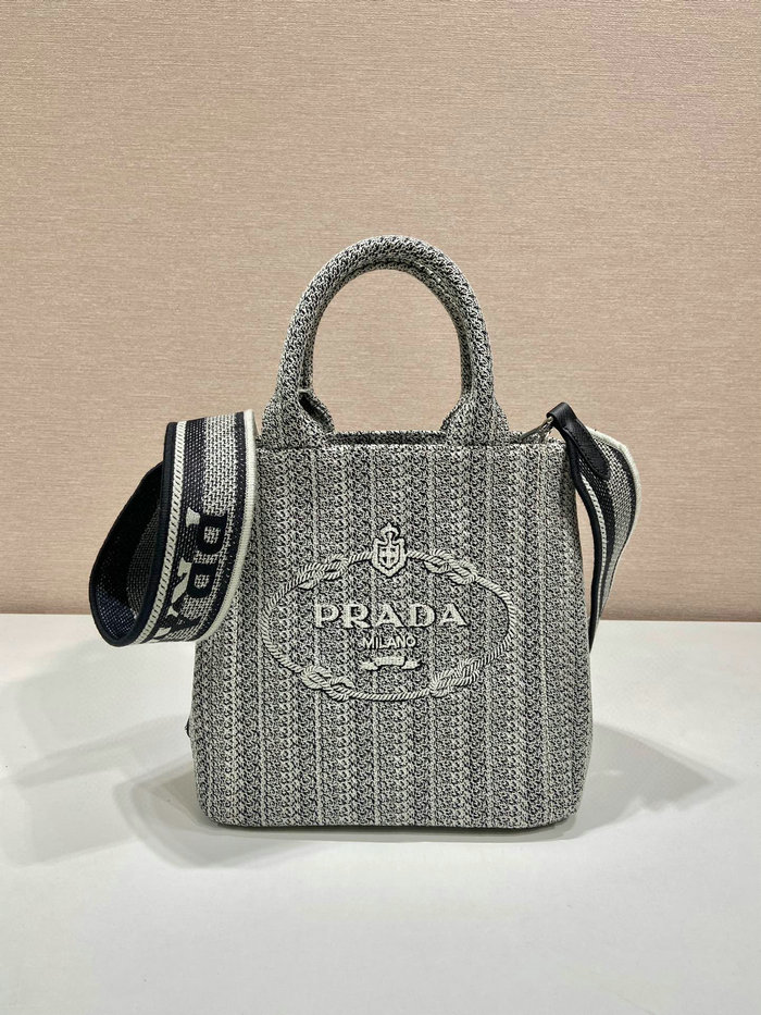 Prada Tote Bag Grey 1BA343