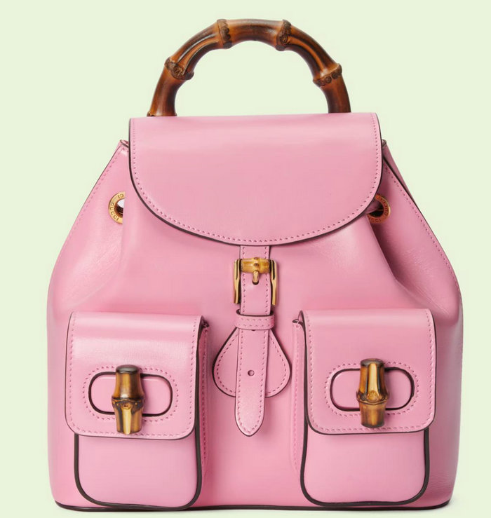 Gucci Bamboo small backpack Pink 702101