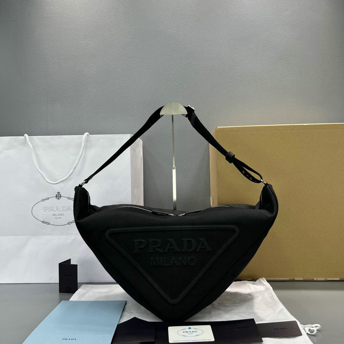 Prada Canvas Triangle Bag Black 2VY007