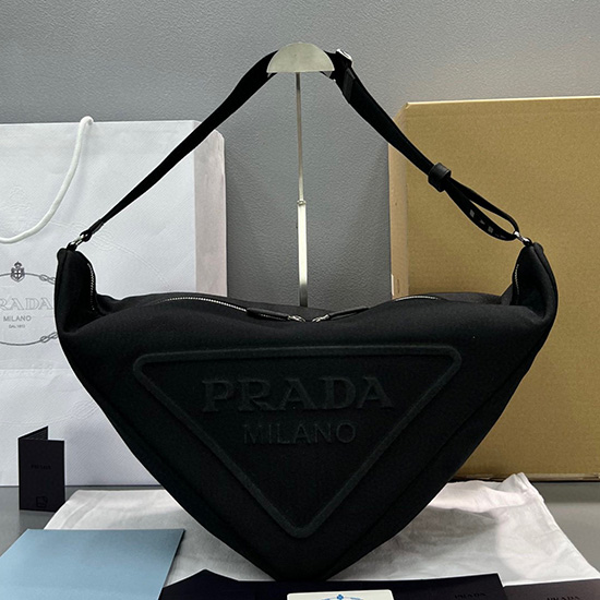 Prada Canvas Triangle Bag Black 2VY007