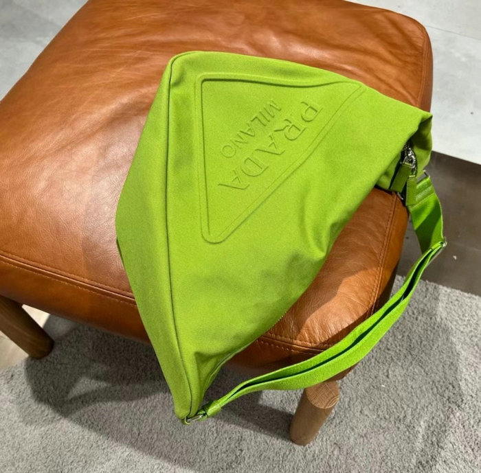 Prada Canvas Triangle Bag Green 2VY007