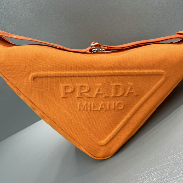 Prada Canvas Triangle Bag Orange 2VY007