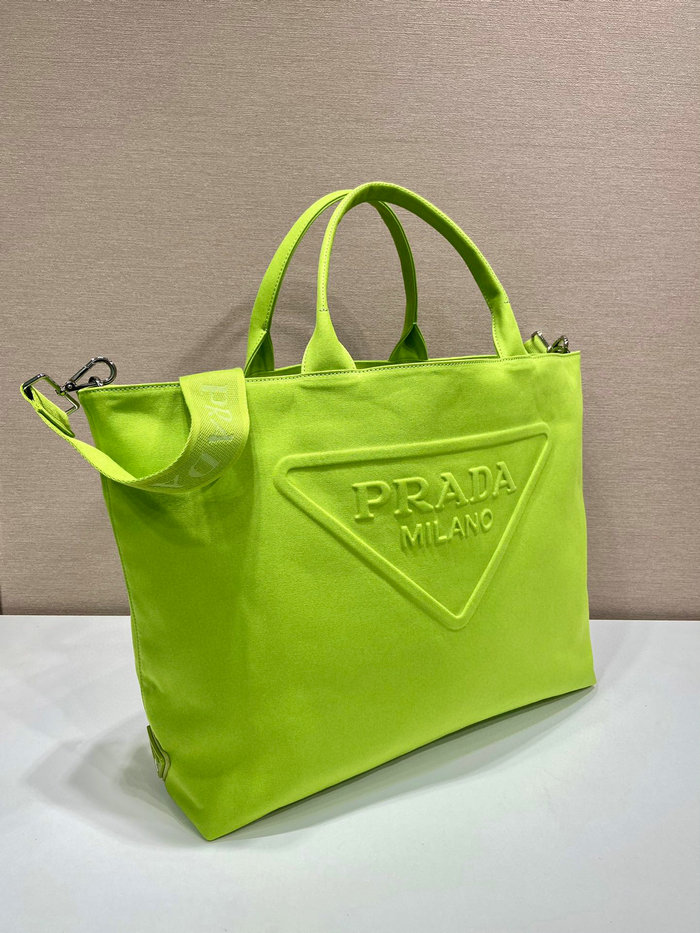 Prada Canvas tote bag Green 2VG081
