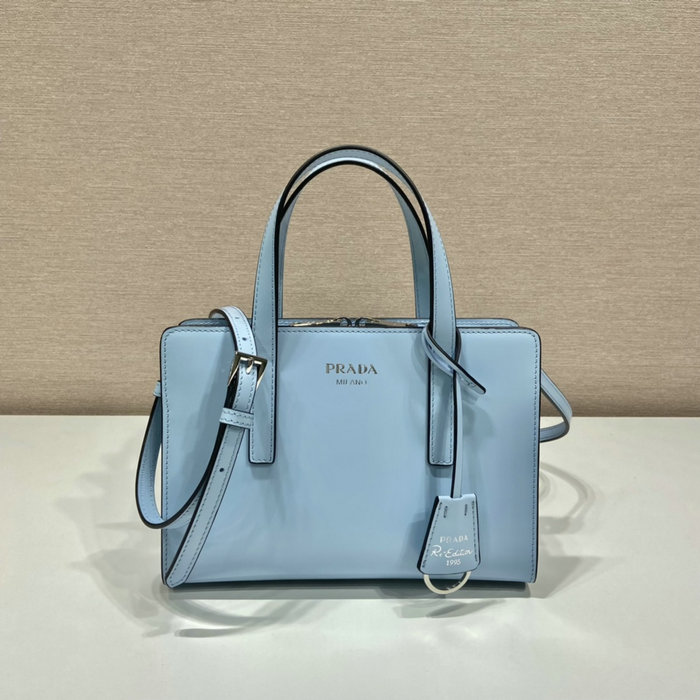 Prada Re-Edition 1995 brushed-leather mini handbag Blue 1BA357