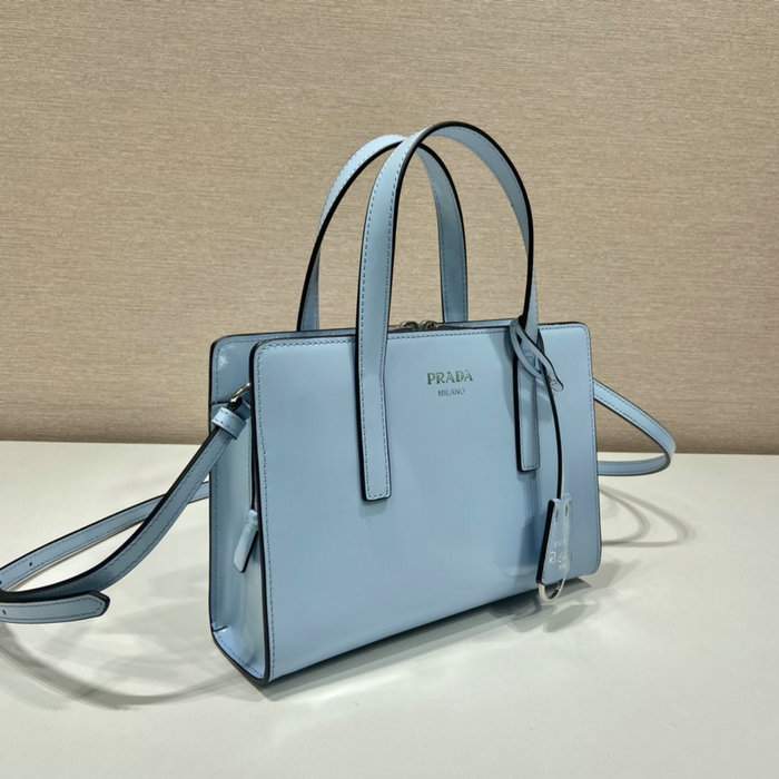 Prada Re-Edition 1995 brushed-leather mini handbag Blue 1BA357