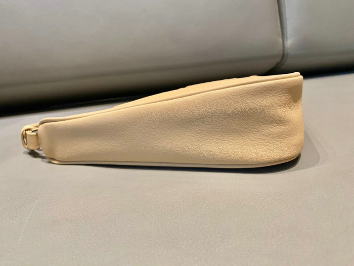 Prada Triangle leather pouch Beige 1NQ043