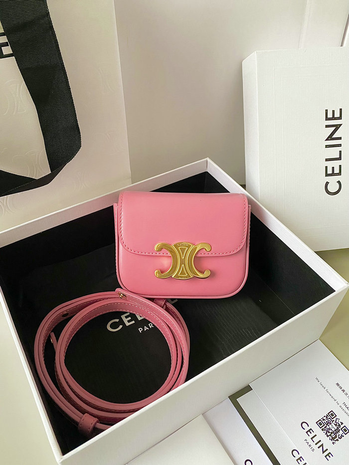 Celine Mini Triomphe Pink C35021