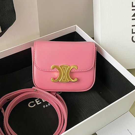 Celine Mini Triomphe Pink C35021