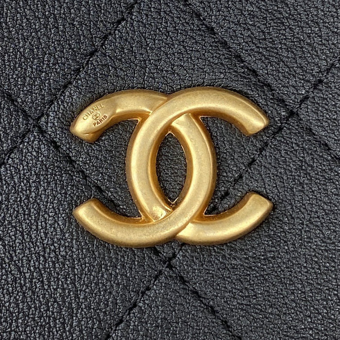 Chanel Calfskin Bucket Bag Black AS3452