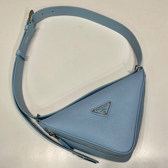 Prada Saffiano leather belt bag Blue 2VL039
